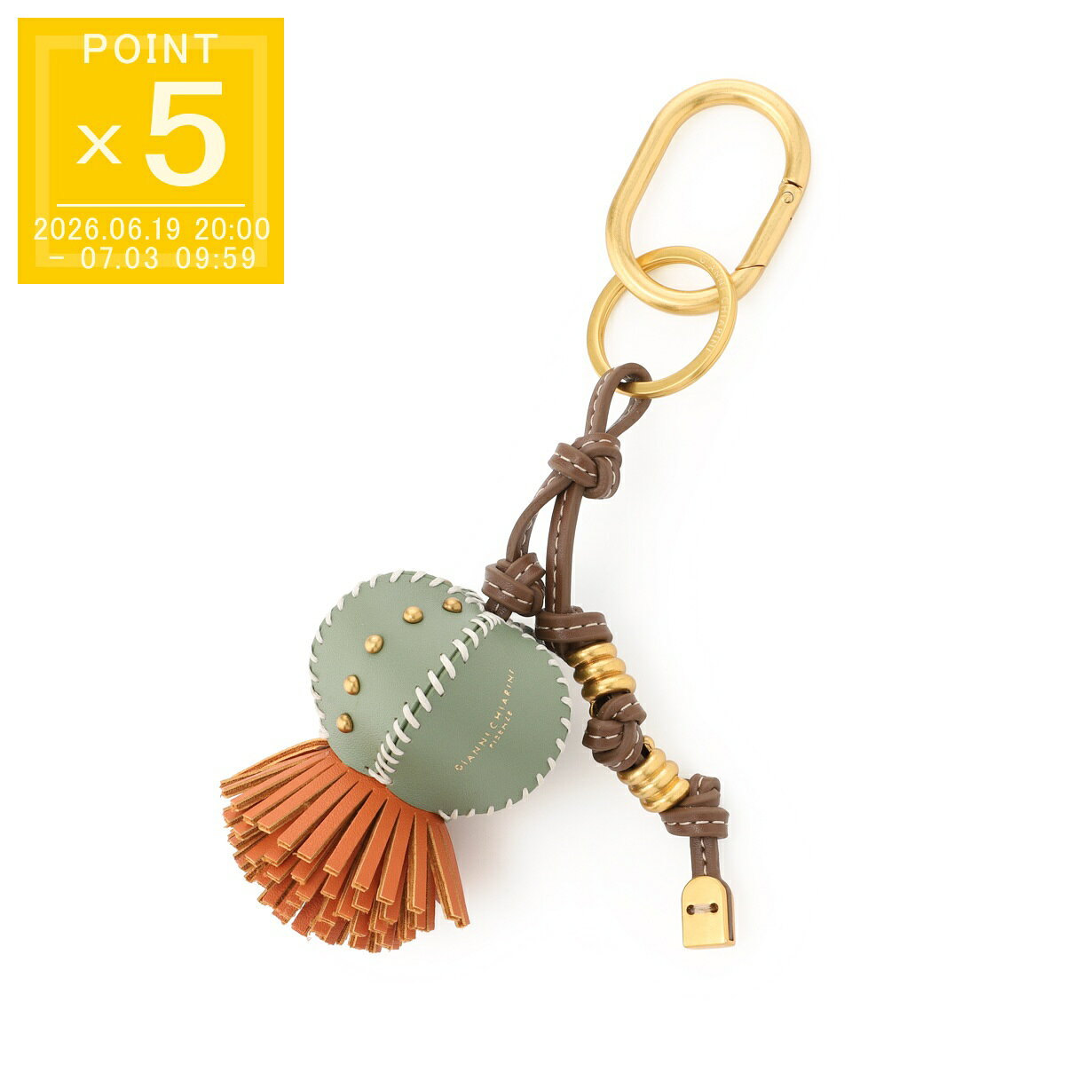樂天商城 - ジャンニ キアリーニ GIANNI CHIARINI キーリング レディース pccactus04 14525 cactus spice CACTUS CHARM レザー サボテンモチーフ バッグチャーム【返品送料無料】[2026SS]