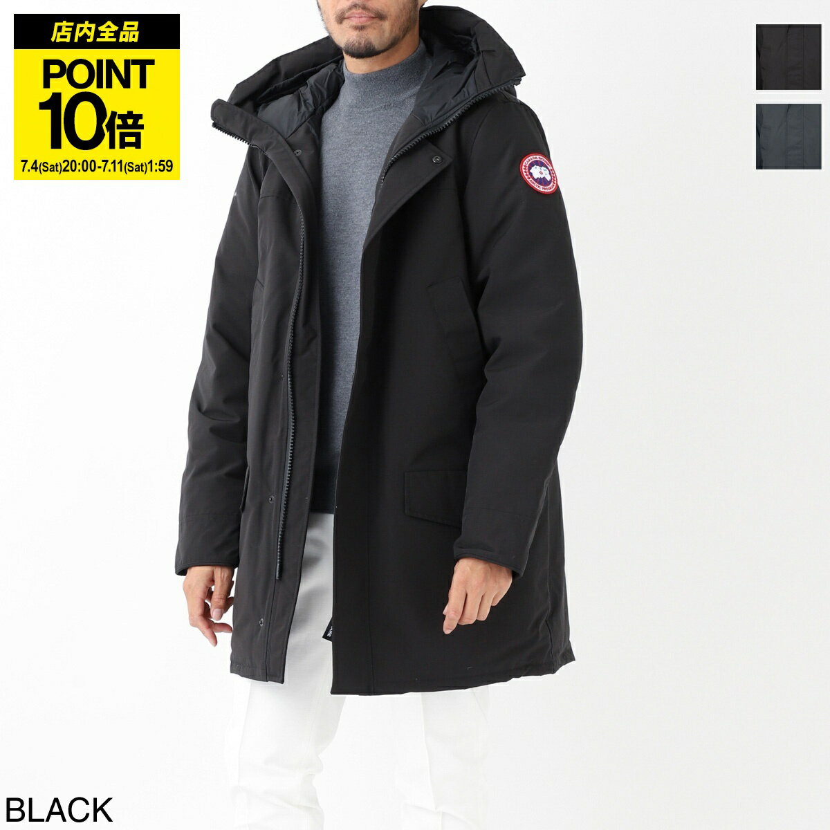カナダグース CANADA GOOSE ダウンコート メンズ 2052m 61 black LANGFORD PARKA ラングフォード パーカ