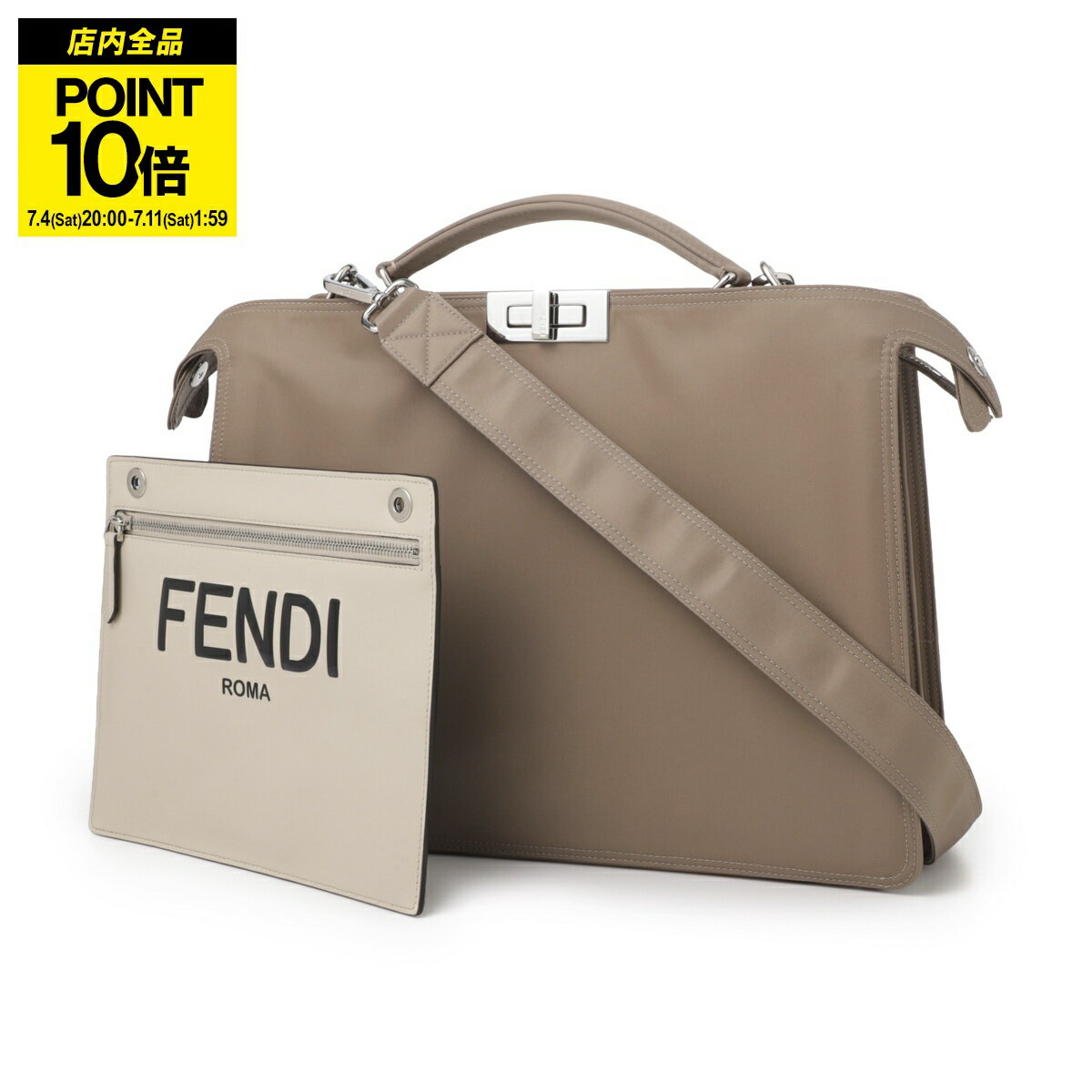 楽天市場】fendi（カラーベージュ）（ショルダーバッグ