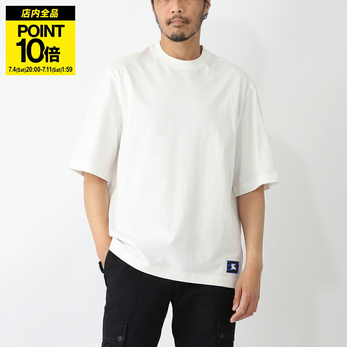 楽天市場】バーバリー tシャツ（カラーホワイト）（メンズファッション