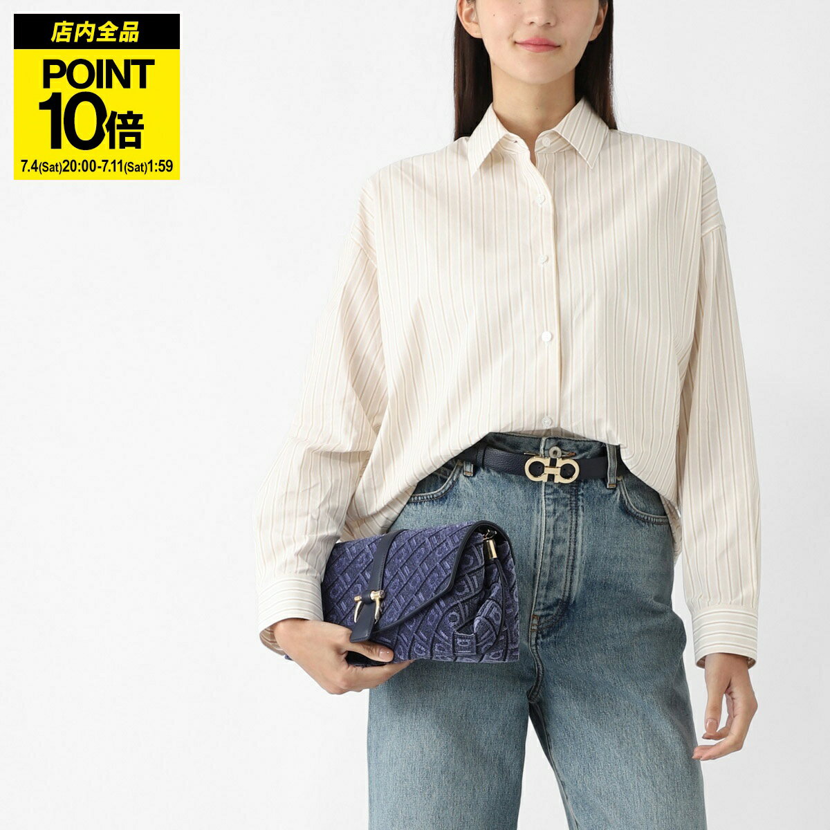 ザ ロウ THE ROW 長袖レギュラーカラーシャツ オーバーサイズ シャツ ベージュ レディース 8629 w3584 boa CASTER SHIRT