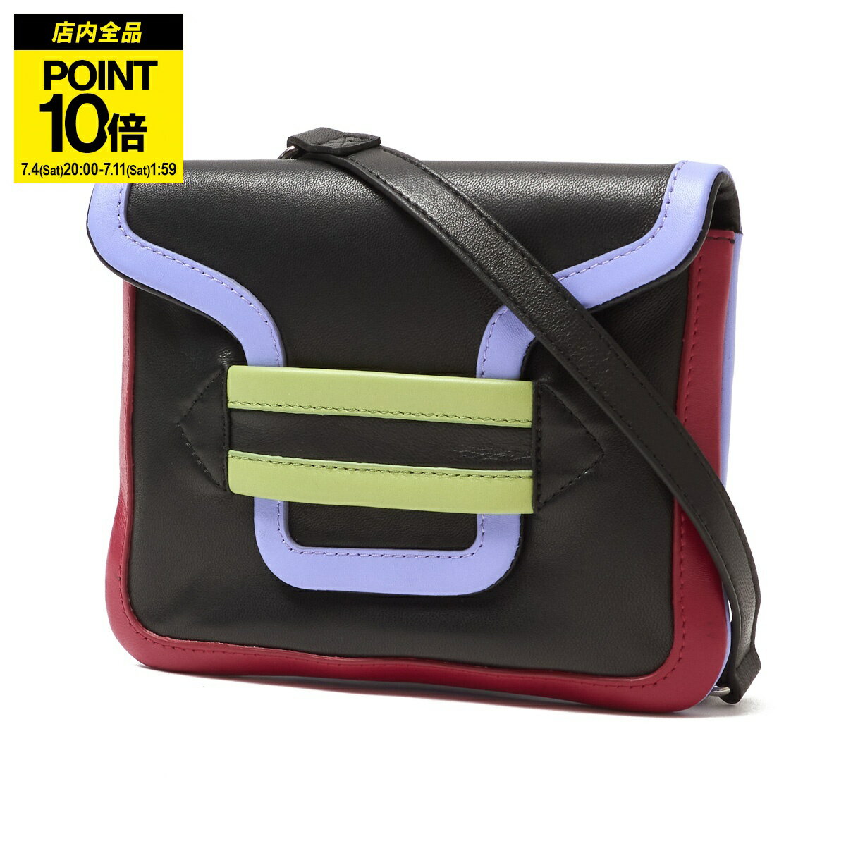 ピエールアルディ PIERRE HARDY ショルダーバッグ クロスボディバッグ マルチカラー レディース abw01 black multico ALPHA POUCH アルファ ポーチ