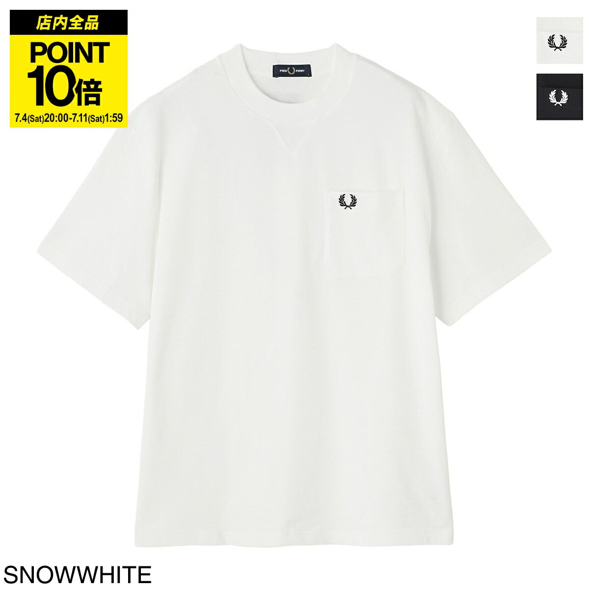 【店内全品P10倍※要エントリー】フレッドペリー FRED PERRY クルーネックTシャツ メンズ m2408 129 Po...
