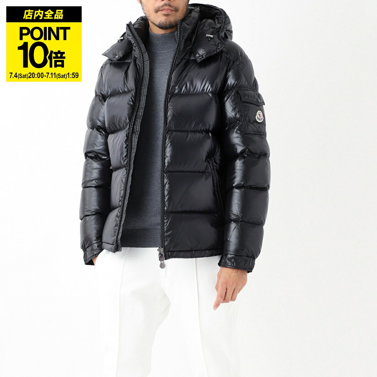 【店内全品P10倍※要エントリー】【アウトレット】モンクレール MONCLER フード付き ダウンジ ...