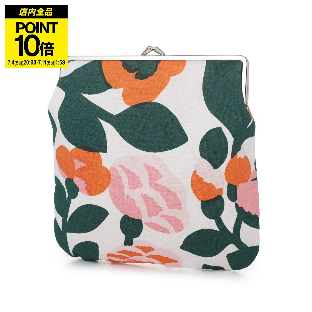 『ネコポス対応(6点まで)』マリメッコ marimekko ポーチ マルチカラー レディース 073878 163 ISO KUKKARO PIENI GREEN GREEN