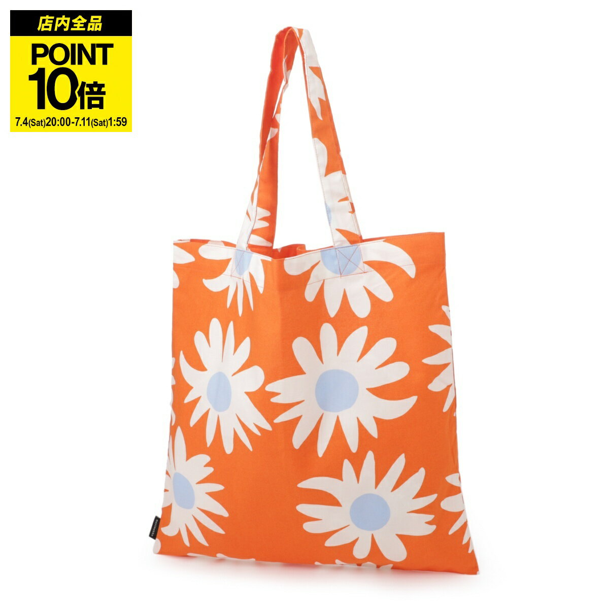 『ネコポス対応(3点まで)』マリメッコ marimekko トートバッグ オレンジ レディース 073976 215 Rakastaa ei rakasta bag 44x43 cm