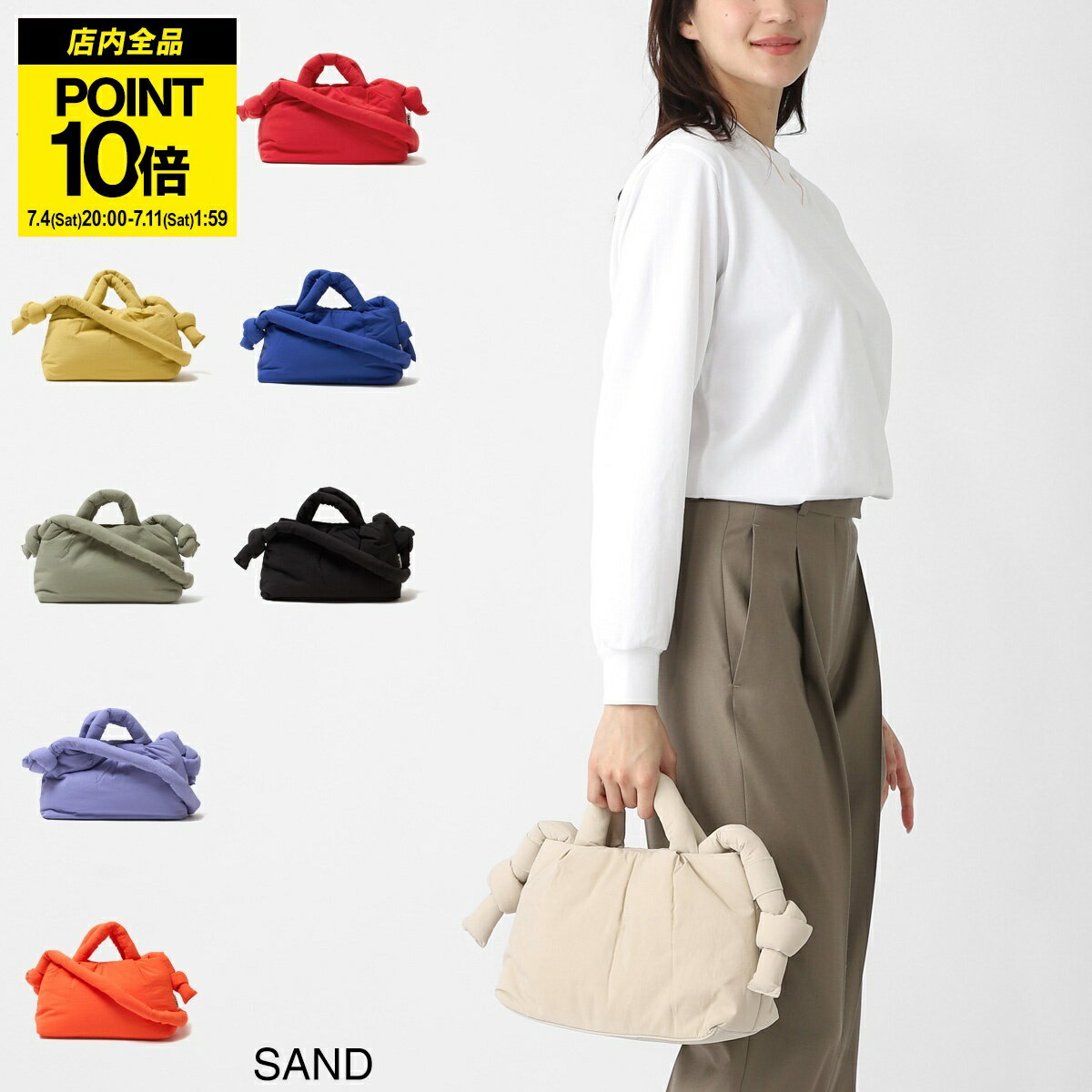 オレンド OLEND ショルダーバッグ 2WAY ハンドバッグ レディース mini ona soft bag sand MINI ONA SOFT BAG ミニ オナ ソフトバッグ
