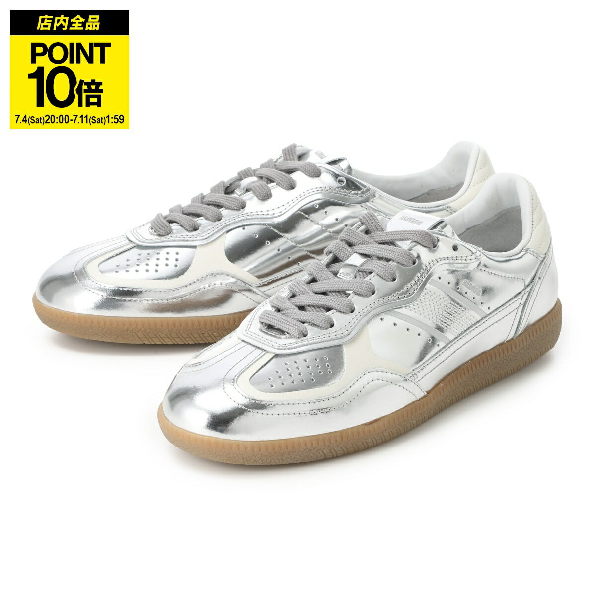 アロハス ALOHAS スニーカー シルバー レディース 大きいサイズあり s100544 02 rife shimmer silver cream TB.490 Rife Leather Sneakers シルバー ロートップ ラバーソール