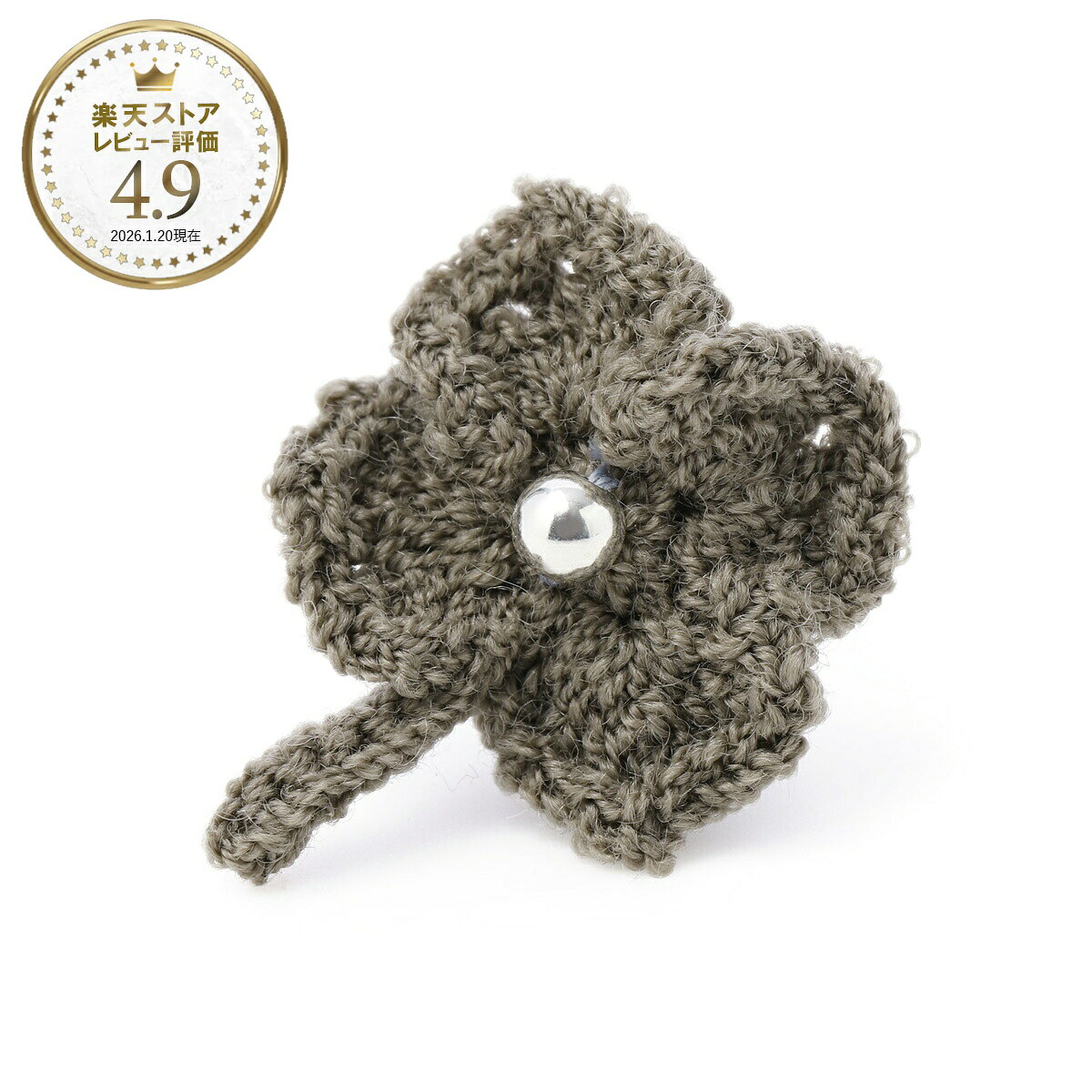 サンカルリーノ San Carlino ブートニエール グレー メンズ 4leafclover grigio 4L...