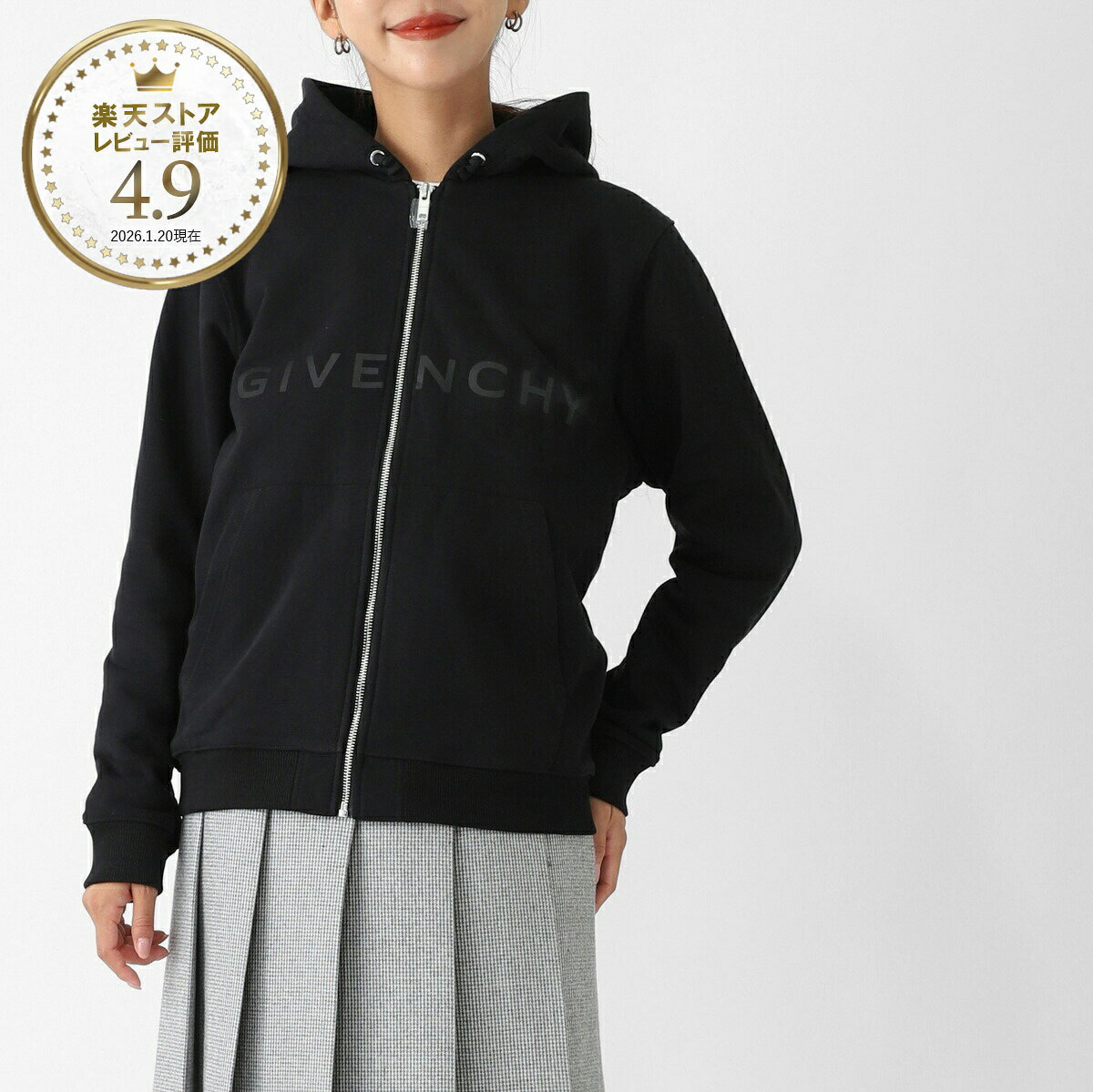 ジバンシー GIVENCHY ジップアップパーカ KIDS キッズ ガールズ ボーイズ ブラック レディース 大きいサイズあり h30939 09b