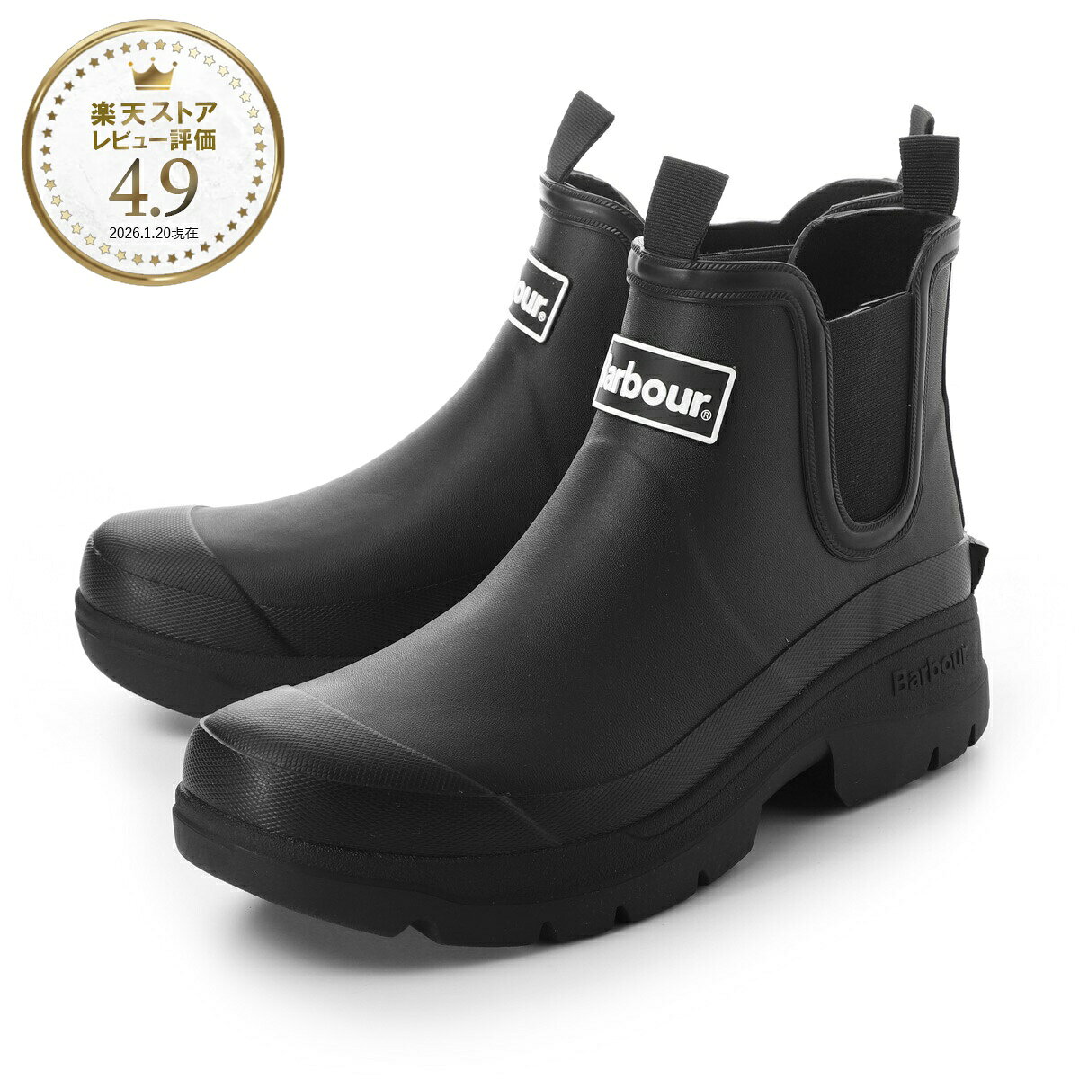 バブアー Barbour レインブーツ ショートブーツ ブラック レディース lrf0099bk11 black BARBOUR NIMBUS CHELSEA WELLY