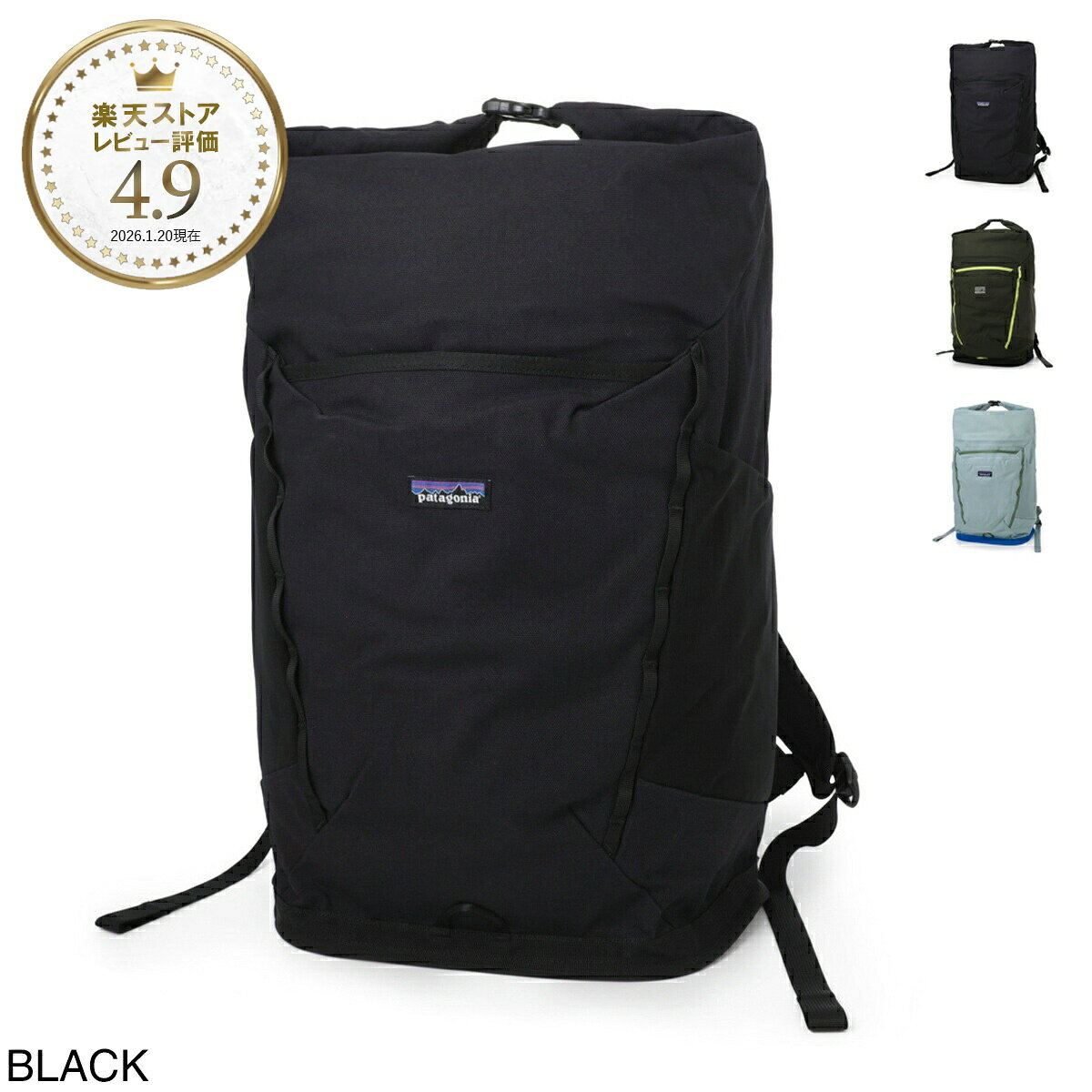 パタゴニア patagonia バックパック リュックサック メンズ 48543 blk FIELDSMITH ROLL TOP PACK フィールドスミス・ロールトップ・パック 32L