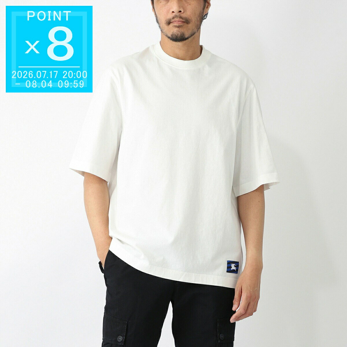楽天市場】バーバリー tシャツ（カラーホワイト）（メンズファッション