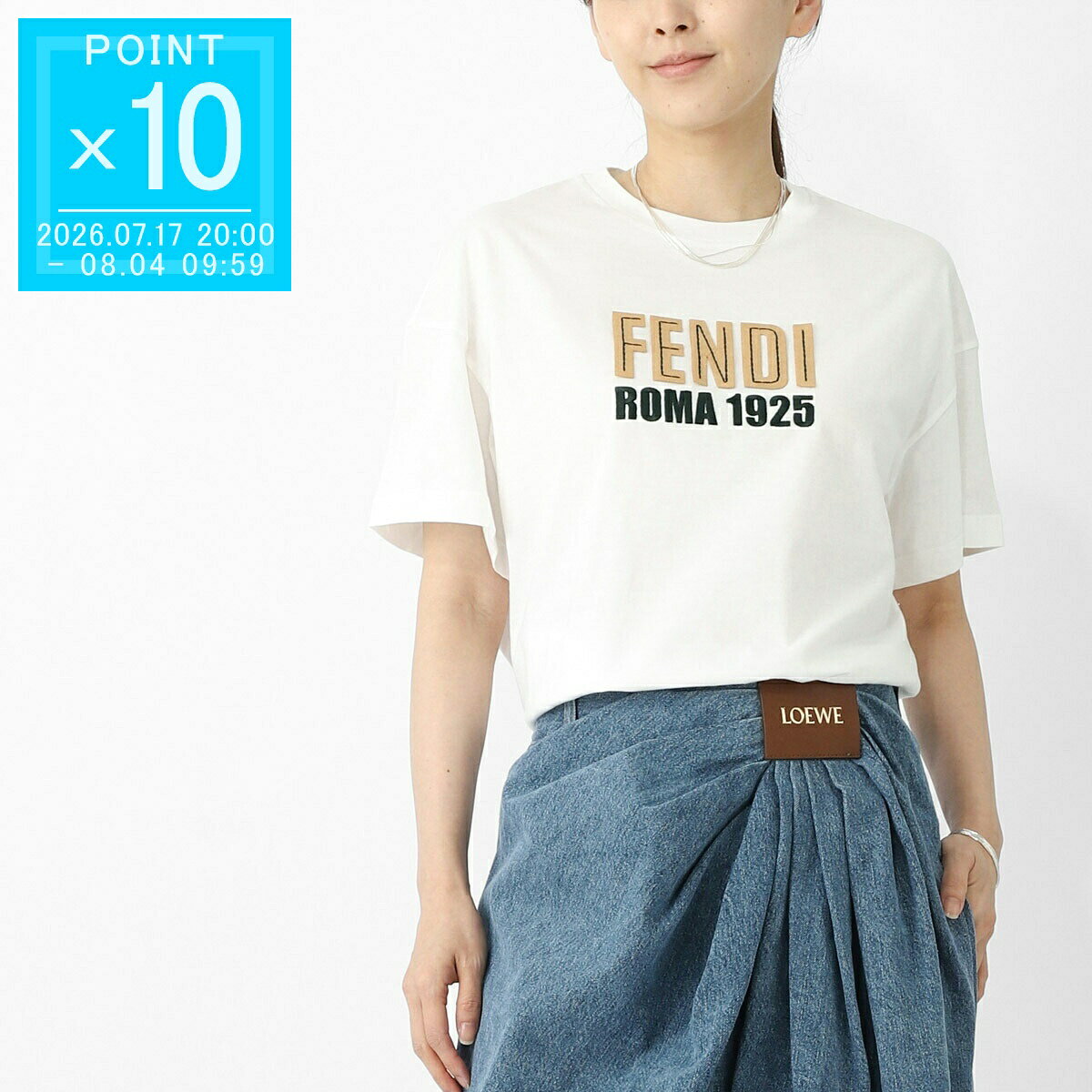楽天市場】tシャツ レディース（ブランドフェンディ）の通販