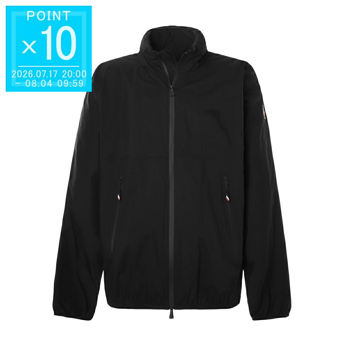 モンクレール グルノーブル MONCLER GRENOBLE ウインドブレーカー ナイロンジャケット ブラック メンズ MODER