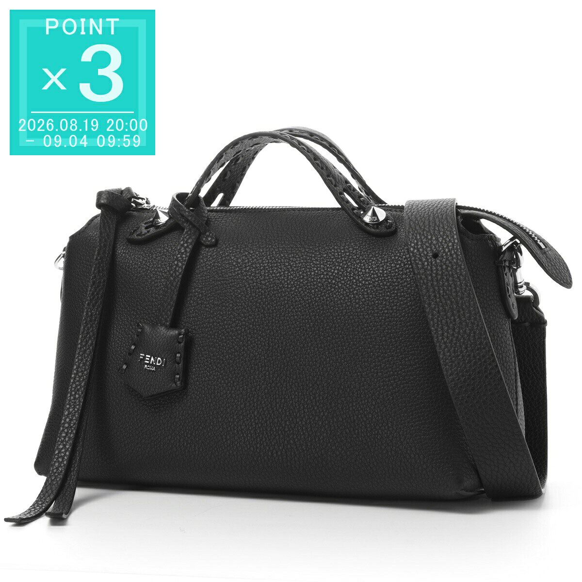 フェンディ FENDI ボストンバッグ 3WAY ショルダーバッグ ブラック レディース 8bl155 asu2 f0gxn BY THE WAY SELLERIA MEDIUM バイ ザ ウェイ セレリア ミディアム【返品送料無料】[2026SS]