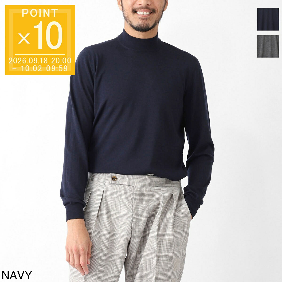 フィリッポ デ ローレンティス FILIPPO DE LAURENTIIS モックネック ニット メンズ 大きいサイズあり lu1ml lsc18r 8…