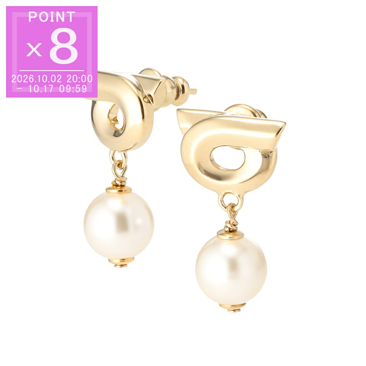 FERRAGAMO Ferragamo GANCINI EARRINGS ピアス
