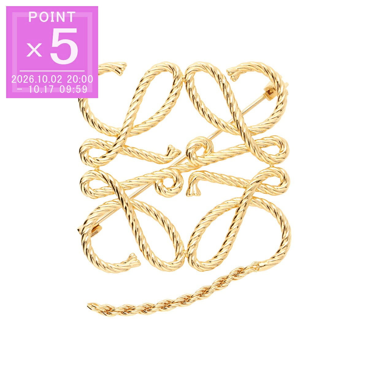 LOEWE Loewe ANAGRAM ROPE BROOCH チョーカー