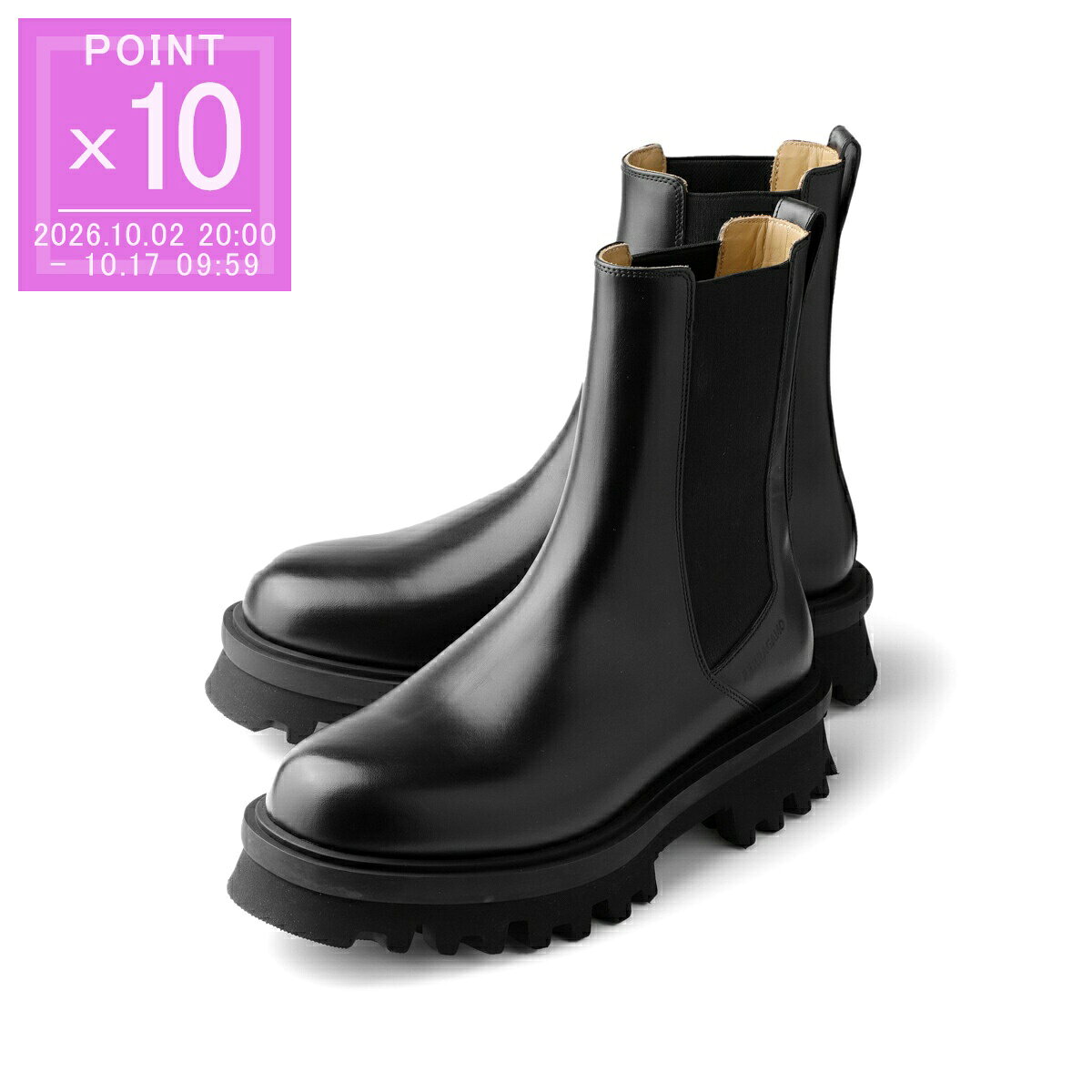 フェラガモ FERRAGAMO チェルシーブーツ ブラック メンズ 大きいサイズあり flash 21740 0763208 nero newbiscotto FLASH【返品送料無料】