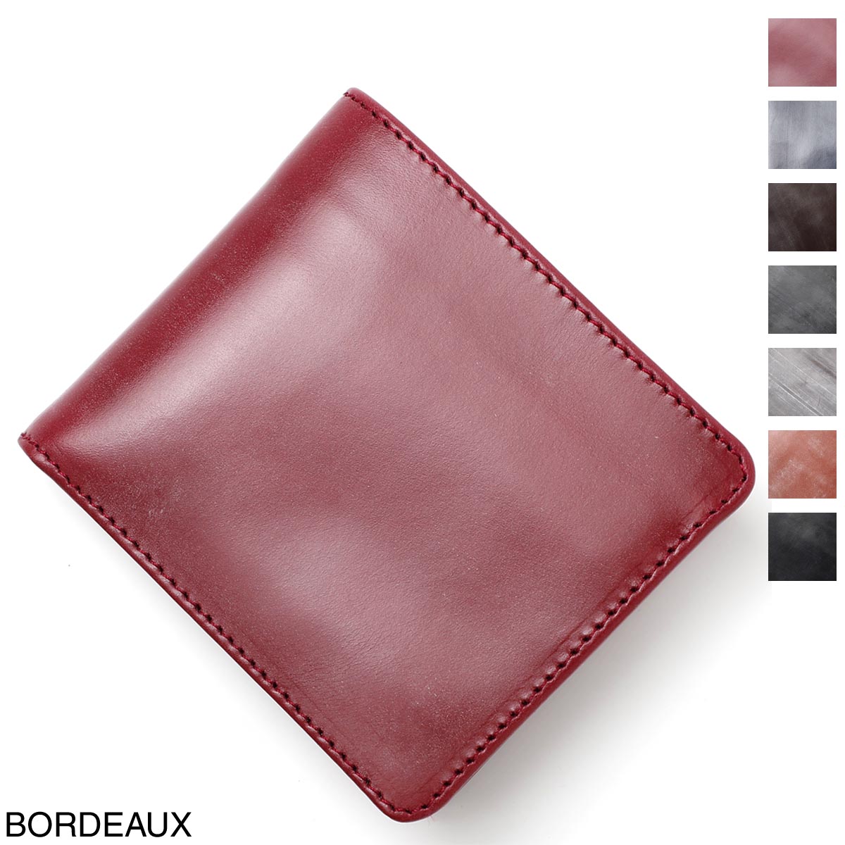 2つ折 bordeaux BRIDLE LEATHER WALLET