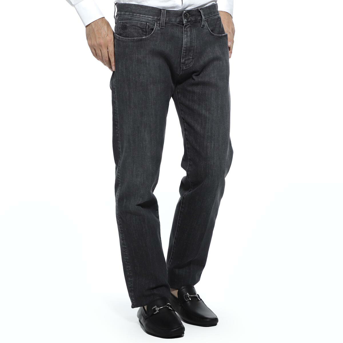 ジョルジオアルマーニ GIORGIO ARMANI ジーンズ ブラック メンズ デニム ジーパン カジュアル 大きいサイズあり 6gsj65 sd30z u8l0 11 OZ SOFT DENIM REGULAR FIT【あす楽対応_関東】【返品送料無料】【ラッピング無料】