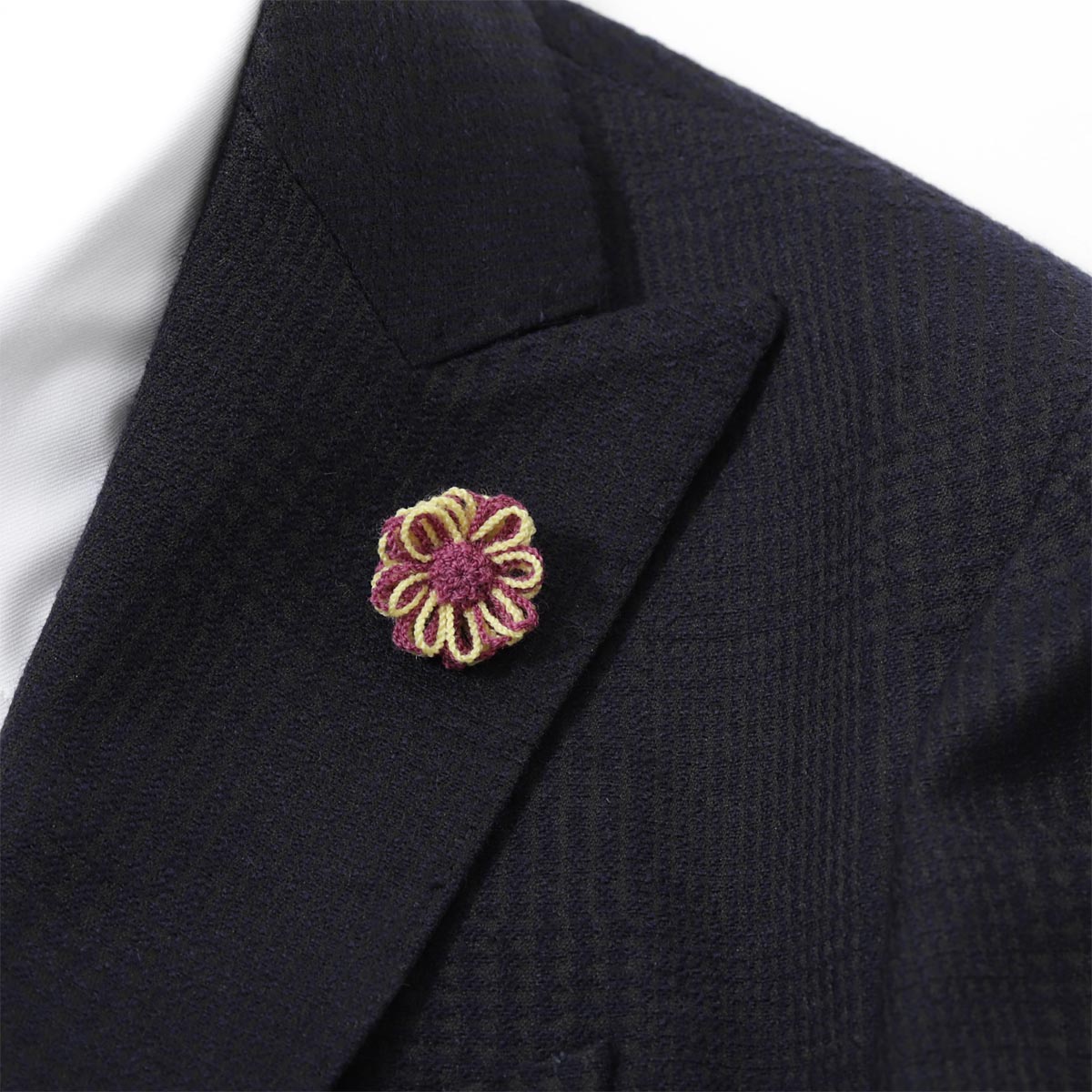 モダンブルー楽天市場店のサンカルリーノ San Carlino ブートニエール パープル メンズ centaurea melanzana CENTAUREA ケンタウレア【返品送料無料】｜アングル3