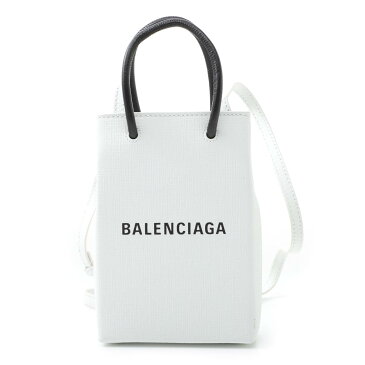 バレンシアガ BALENCIAGA フォンホルダー ホワイト レディース 593826 0ai2n 9000 SHOPPING ショッピング フォンホルダー【あす楽対応_関東】【返品送料無料】【ラッピング無料】