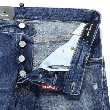 ディースクエアード DSQUARED2 ジーンズ ボタンフライジーンズ ブルー メンズ コットン 綿 デニム s74lb0707 s30309 470 CLASSIC KENNY TWIST JEAN クラシック ケニー ツイスト【あす楽対応_関東】【返品送料無料】【ラッピング無料】