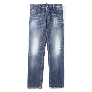【アウトレット】ディースクエアード DSQUARED2 ジーンズ ボタンフライジーンズ ブルー メンズ コットン 綿 デニム s74lb0715 s30342 470 SKATER JEAN スケーター【あす楽対応_関東】【返品送料無料】【ラッピング無料】