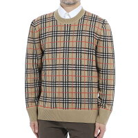 【アウトレット】バーバリー BURBERRY クルーネック ニット セーター ベージュ メンズ 8021347 archivebeige FLETCHER【ラッピング無料】[outnew]