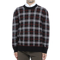 【アウトレット】バーバリー BURBERRY クルーネック ニット セーター ブラック メンズ 8021348 black FLETCHER【ラッピング無料】