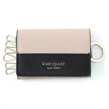 【7/2 9:59まで！ 5%OFFクーポン対象】ケイトスペード Kate Spade キーケース レディース key holder pwru7921 195 warmbeige black SPENCER スペンサー【あす楽対応_関東】【返品送料無料】【ラッピング無料】