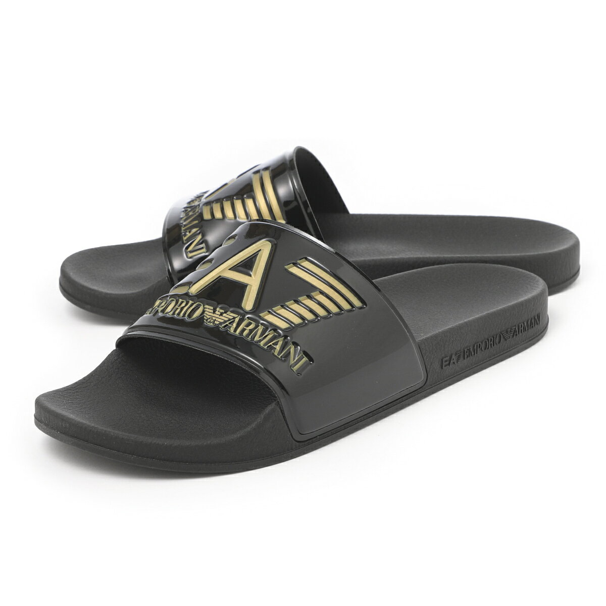 【アウトレット】エンポリオアルマーニ EA7 EMPORIO ARMANI サンダル ブラック メン ...