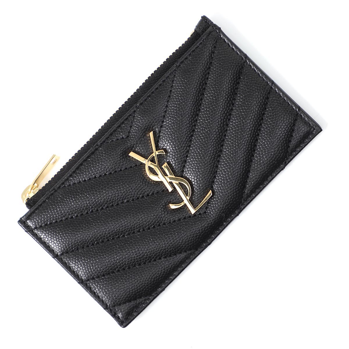 サンローラン SAINT LAURENT カードケース ブラック レディース 607915 bow01 1000 MONOGRAM モノグラム【返品送料無料】【ラッピング無料】【あす楽対応_関東】