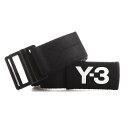 リー ワイスリー Y-3 ベルト ウェビングベルト ブラック メンズ gk2074 black Y-3 CLASSIC LOGO BELT【返品送料無料】【ラッピング無料】