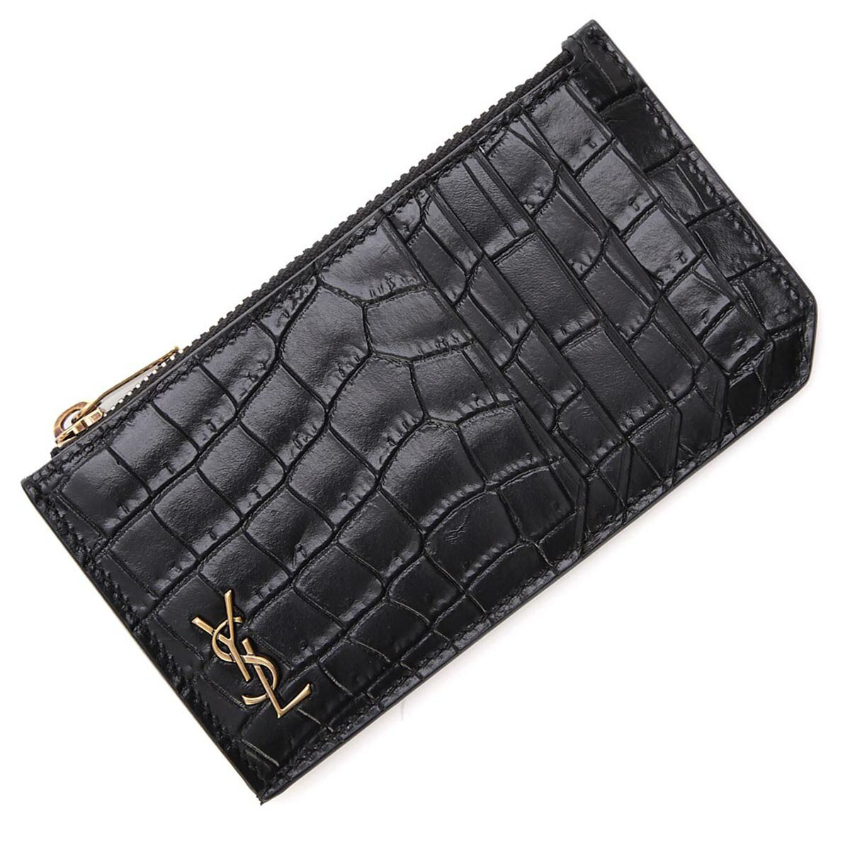 【アウトレット】サンローラン SAINT LAURENT カードケース コインケース ブラック メンズ 629899 dze0w 1000 TINY MONOGRAM【返品送料無料】【ラッピング無料】【あす楽対応_関東】[2022SS][outnew]