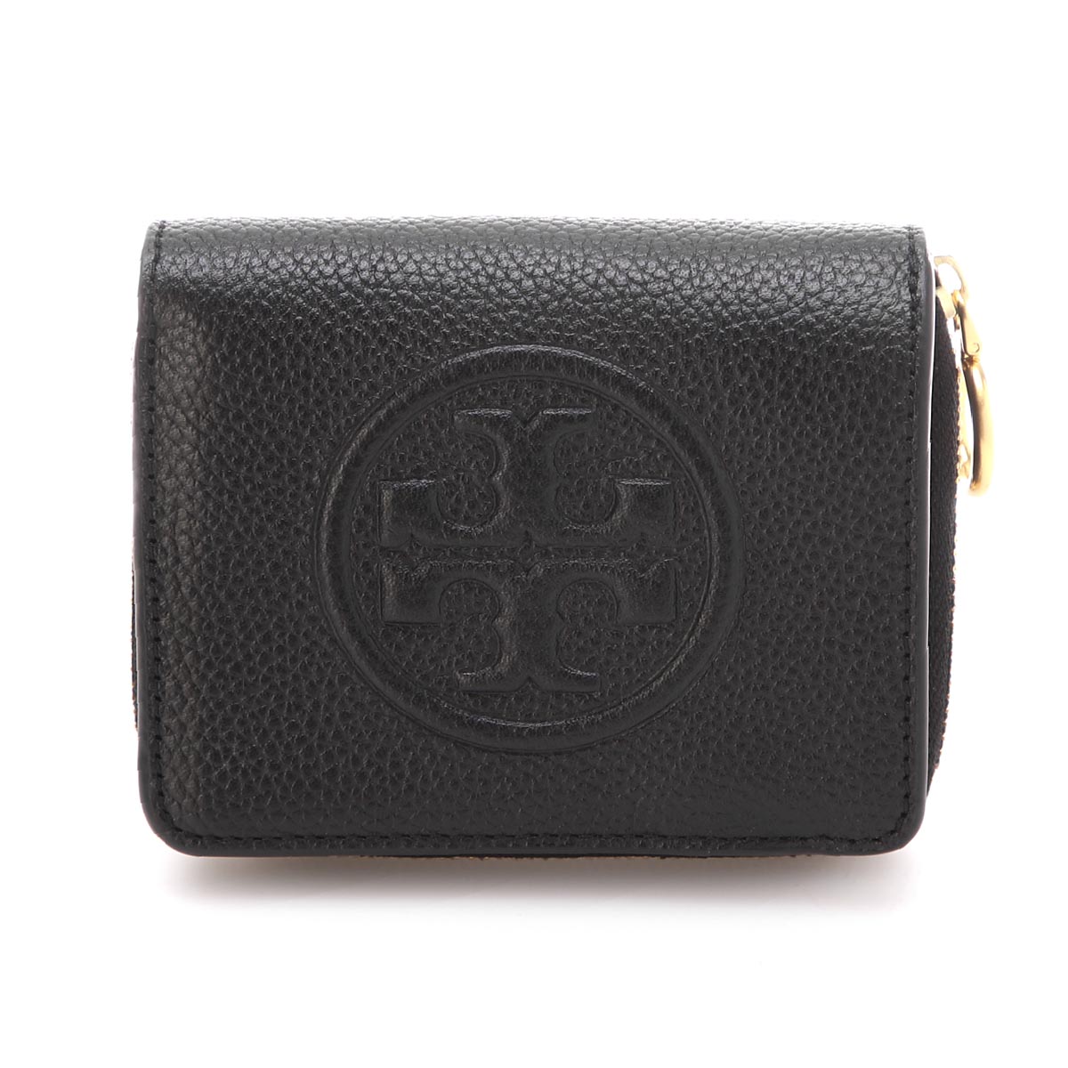 トリーバーチ TORY BURCH 2つ折り財布 小銭入れ付き ブラック レディース 74845 001 PERRY BOMBE ペリー ボンベ【返品送料無料】【ラッピング無料】【あす楽対応_関東】[2022SS]