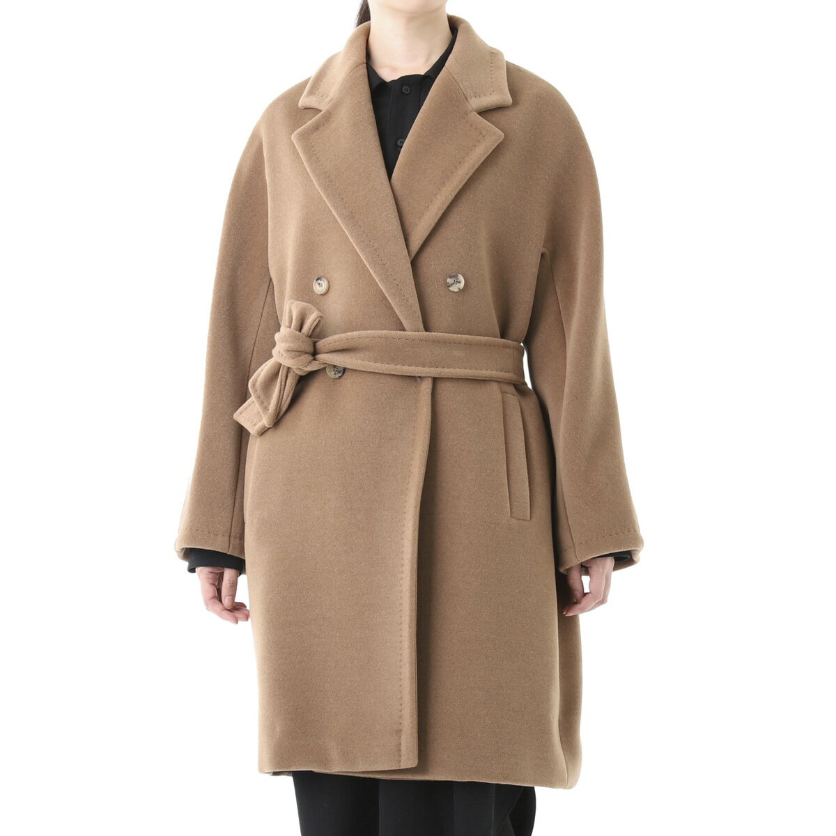 【アウトレット】【ラスト1点】マックスマーラ Max Mara ダブルブレストコート ベージュ レディース 大きいサイズあり 10160109600 001 BAIOCCO【あす楽対応_関東】【返品送料無料】【ラッピング無料】