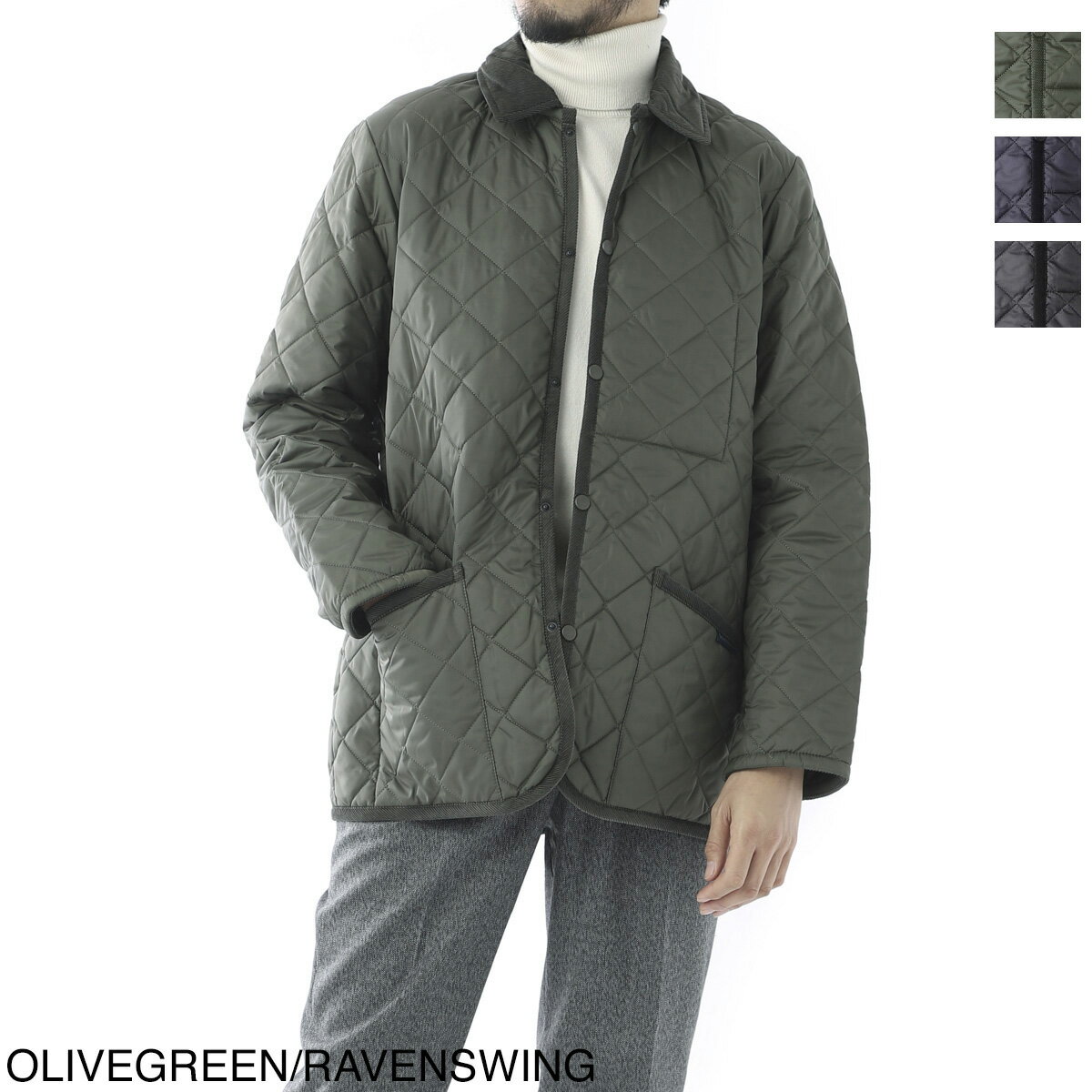 ラベンハム LAVENHAM キルティングジャケット メンズ denham 0046 olivegreen 0046 ravenswing DENHAM【返品送料無料】【ラッピング無料】【あす楽対応_関東】