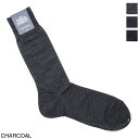 【ネコポス対応(3点まで)】ハリソン HALISON 靴下 ソックス メンズ 14860 charcoal ファインメリノ 平編 ソックス【返品交換不可】