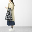 【ネコポス対応(4点まで)】マリメッコ marimekko エコバッグ ブラック レディース 048854 910 MARILOGO【返品送料無料】【ラッピング無料】