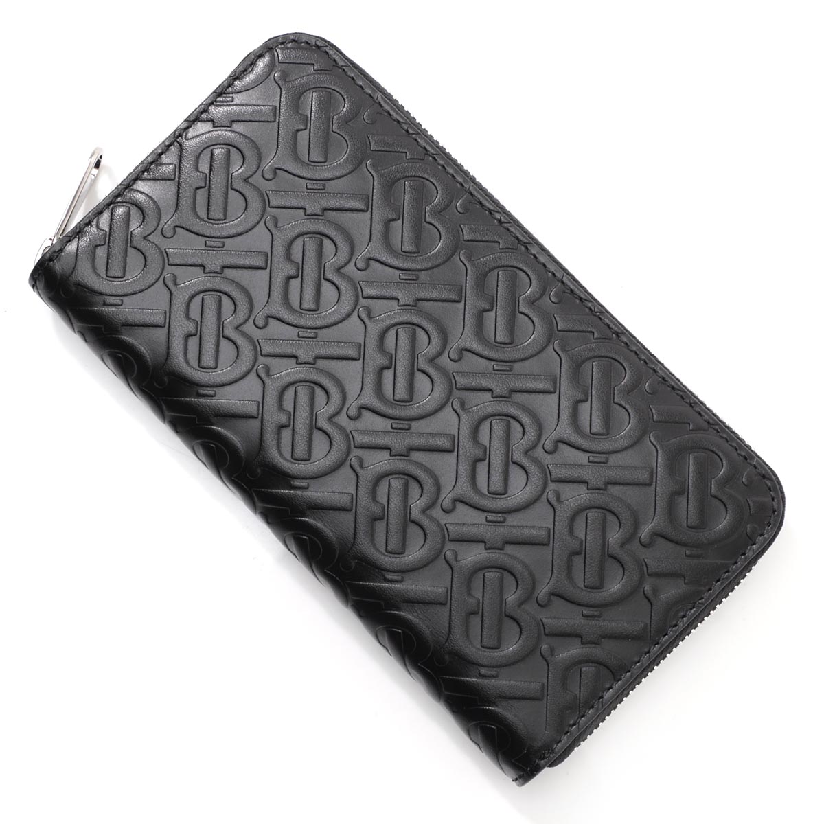 バーバリー BURBERRY ラウンドファスナー 財布 ブラック メンズ 8017652 black MONOGRAMED LEATHER LG ZIG ZIP AROUND WALLET【返品送料無料】【ラッピング無料】[2021AW]【あす楽対応_関東】