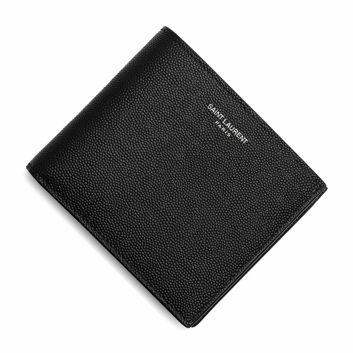 サンローラン SAINT LAURENT 2つ折り財布 小銭入れ付き ブラック メンズ 396303 bty0n 1000 EAST/WEST WALLET WITH COIN PURSE IN GRAIN DE POUDRE EMBOSSED LEATHER【あす楽対応_関東】【返品送料無料】【ラッピング無料】[2023AW]