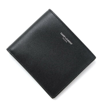 サンローラン SAINT LAURENT 2つ折り財布 ブラック メンズ 396307 bty0n 1000 クラシック サンローラン【返品送料無料】【ラッピング無料】【あす楽対応_関東】