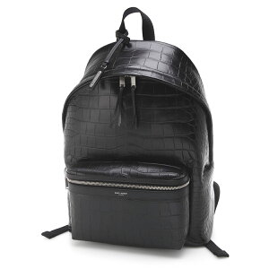 サンローラン SAINT LAURENT バックパック リュックサック ブラック メンズ 534967 dze2f 1000 BV CITY BACKPACK CROCODILE PRINT SETARODEO【返品送料無料】【ラッピング無料】[2022SS]