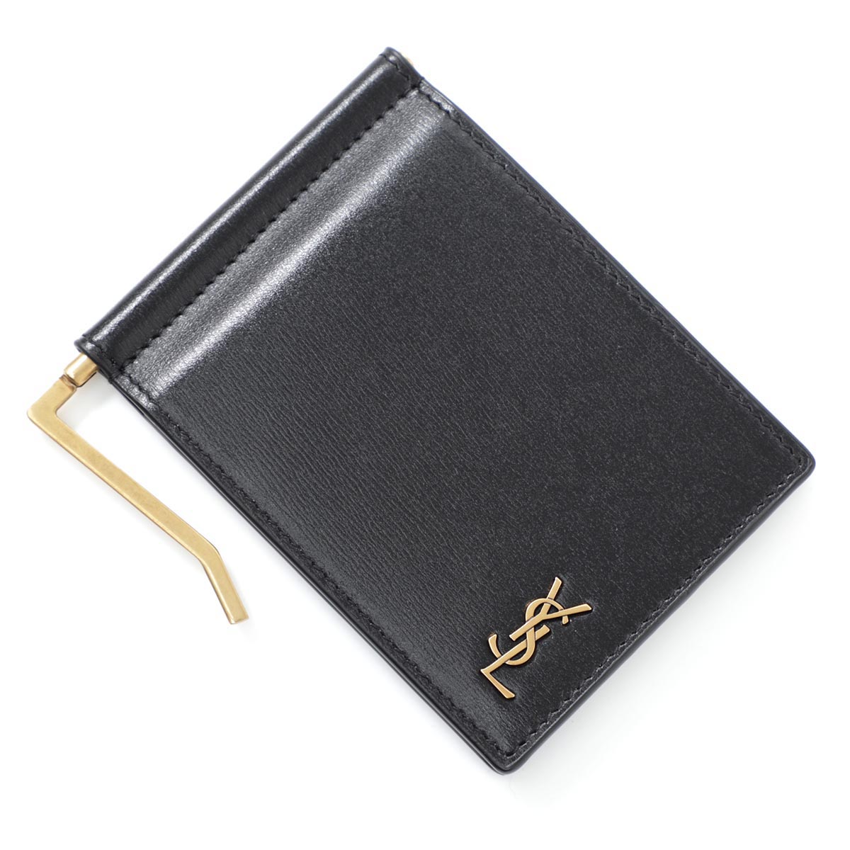 サンローラン SAINT LAURENT マネークリップ 財布 ブラック メンズ 607738 02g0w 1000 TINY MONOGRAM BILL CLIP WALLET【返品送料無料】【ラッピング無料】【あす楽対応_関東】