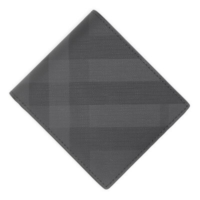 バーバリー BURBERRY 2つ折り財布 グレー メンズ 8014481 darkcharcoal LONDON CHECK & LEATHER INTERNATIONAL BIFOLD WALLET【あす楽対応_関東】【返品送料無料】【ラッピング無料】