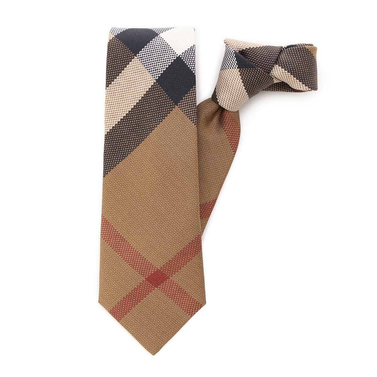 バーバリー BURBERRY ネクタイ【剣先幅:7cm】 ブラウン メンズ 8037192 birchbrown CLASSIC CUT CHECK SILK JACQUARD TIE【あす楽対応_関東】【返品送料無料】【ラッピング無料】