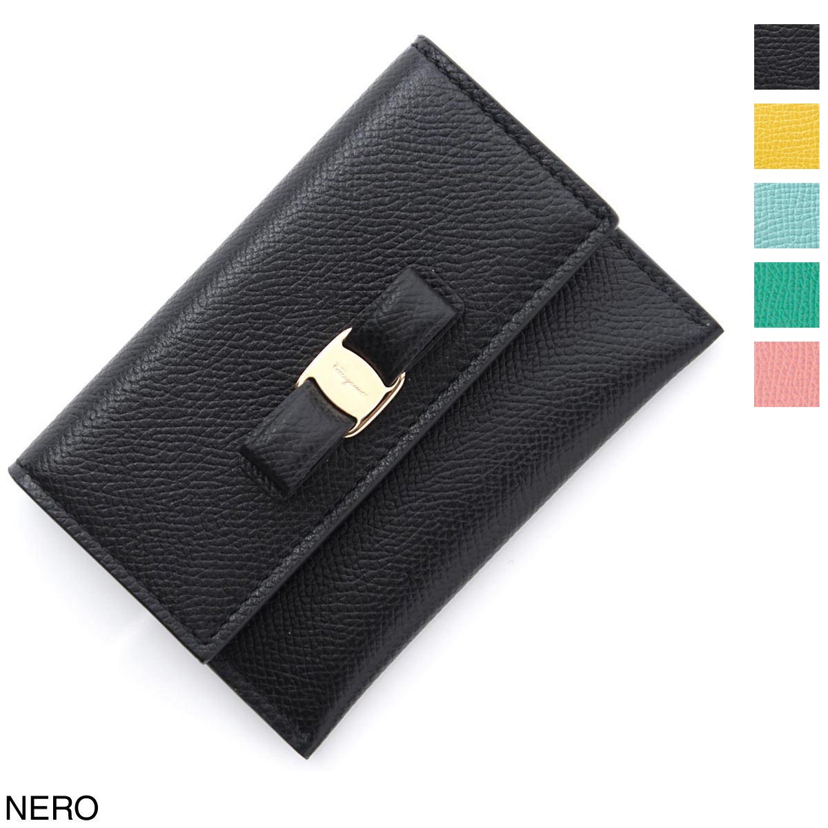 フェラガモ FERRAGAMO (Salvatore Ferragamo) カードケース レディース 22d155 0683522 nero【返品送料無料】【ラッピング無料】[2024SS]